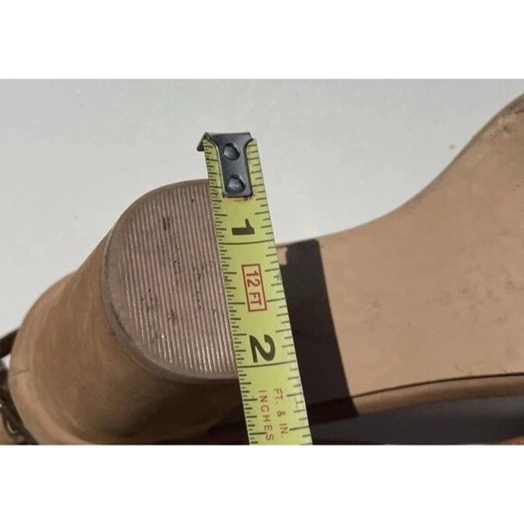 Steve Madden Declair Women’s sz 7 heels Tan Brown Leather - Picture 6 of 13